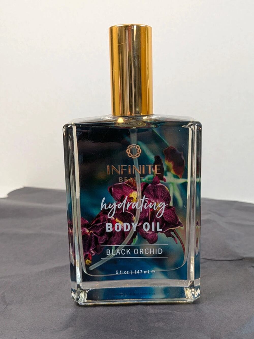 Infinite Beauty Black Orchid Hydrating Body Oil 5 oz 147 mL Floral Moisturizing